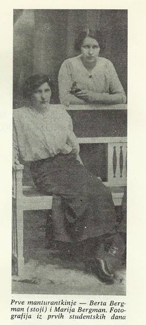 Prve Mostarke koje su završile Gimnaziju – Sestre Berta i Marija Bergman