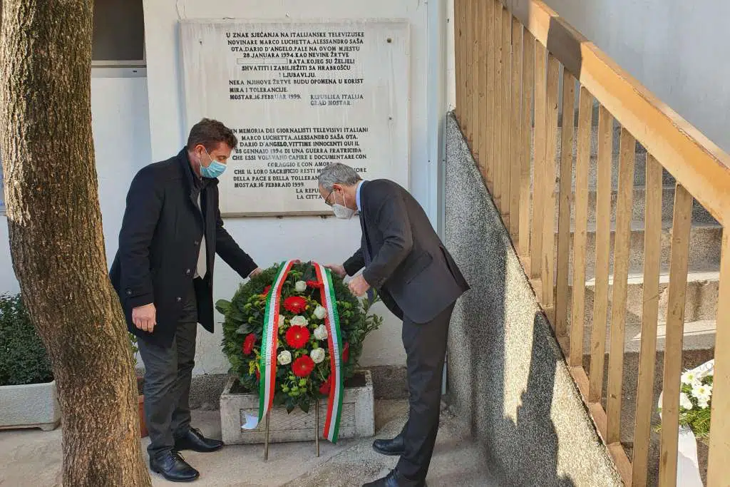 Odata počast italijanskim novinarima ubijenim u Mostaru