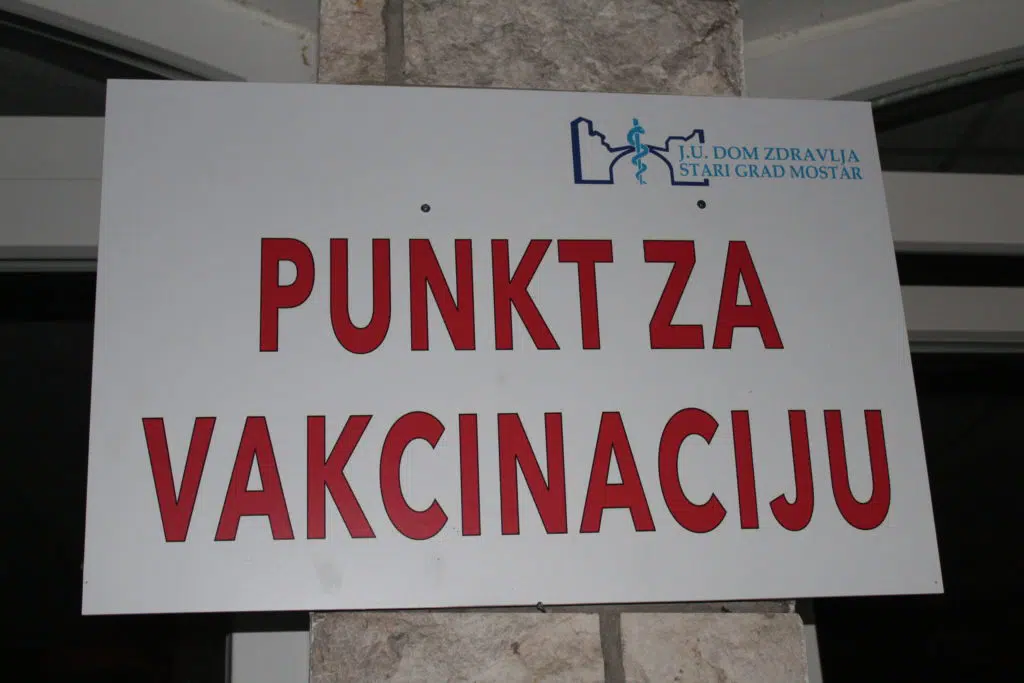 DZ “Stari grad” Mostar: Novi termin vakcinacije od ponedjeljka