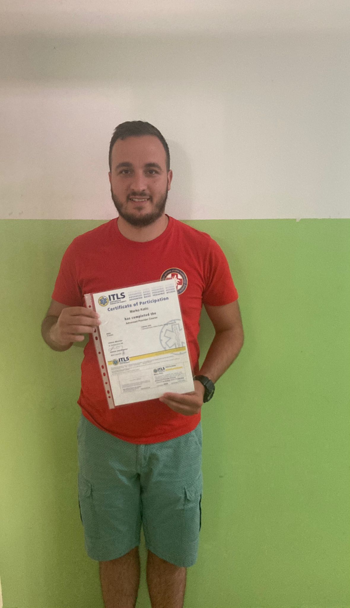 FOTO | HGSS Čapljina: Marko Katić uspješno završio obuku za ITLS tečaj