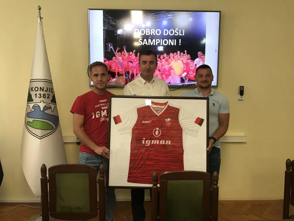 Prijem kod gradonačelnika Ćatića za FK “Igman” Konjic