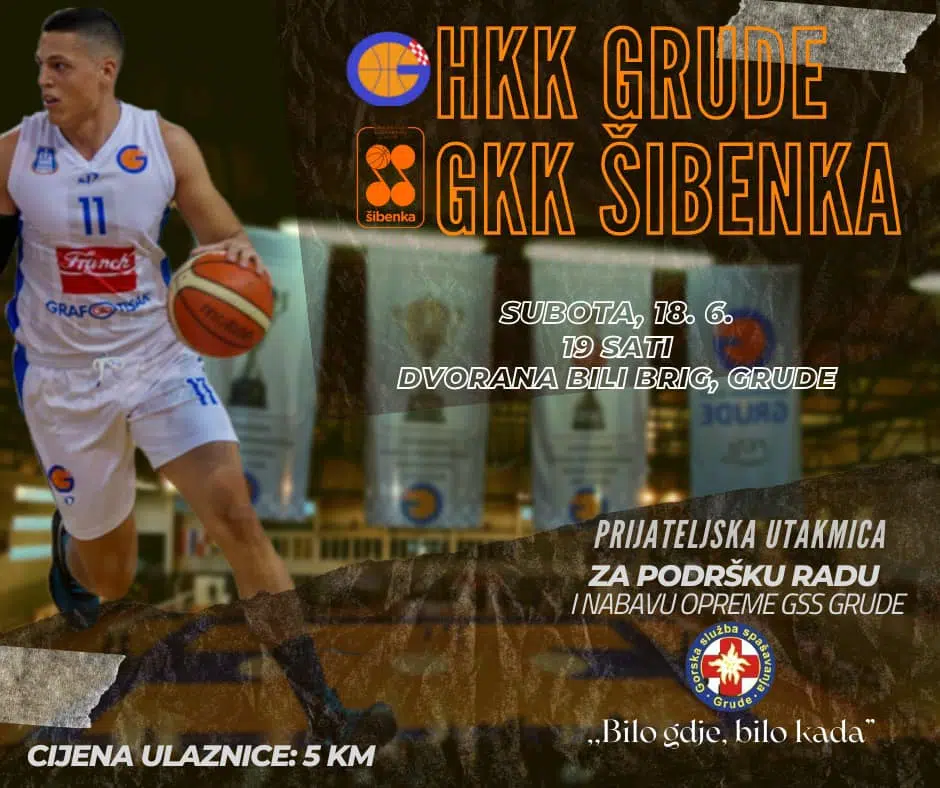 KK Grude i GKK Šibenka u prijateljskoj utakmici za podršku radu GSS Grude