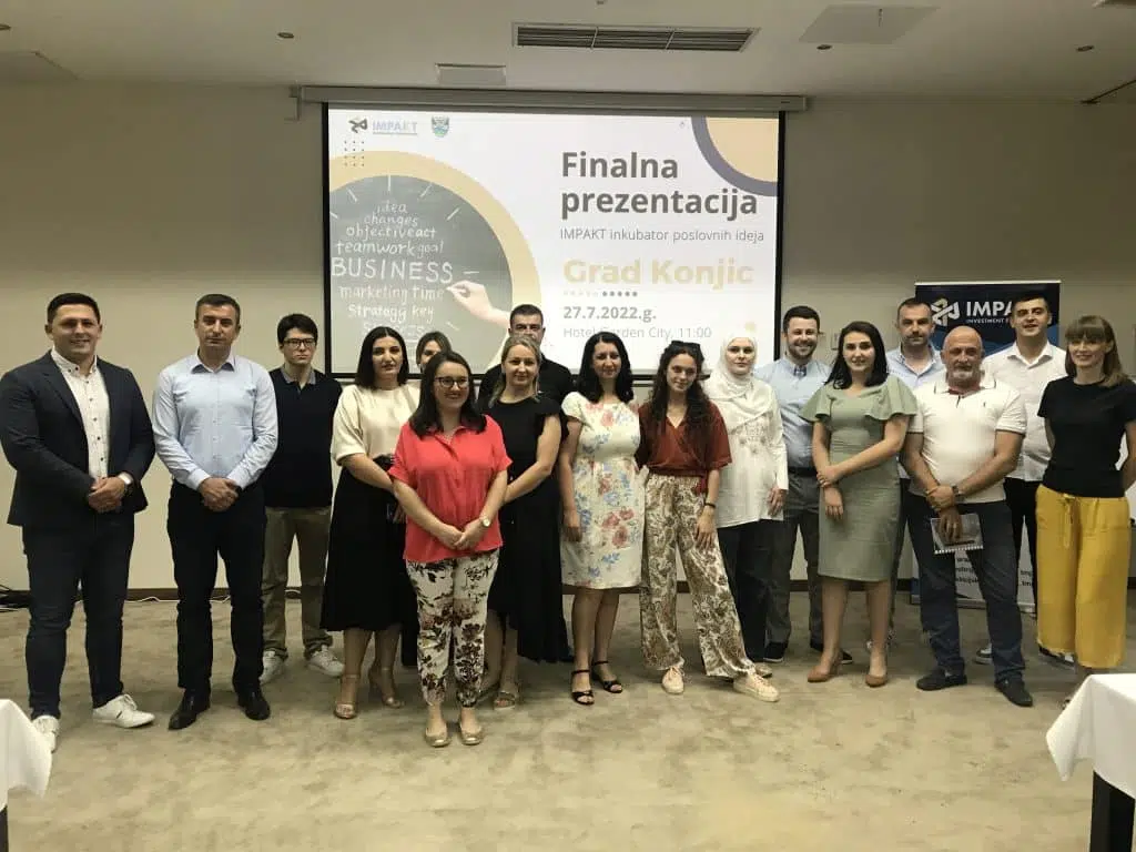 Fondacija IMPAKT i Grad Konjic: podržano devet biznisa ideja