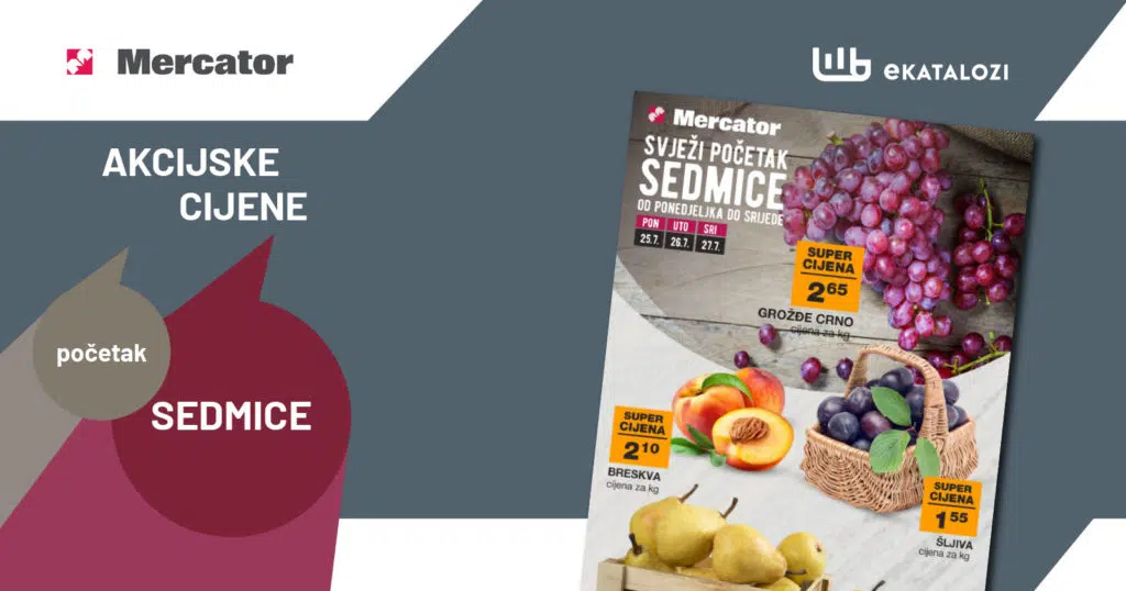 MERCATOR Katalog Svježa ponuda ▷【Super sniženo】 JUL 2022 ponuda od 25.7. do 27.7.2022.