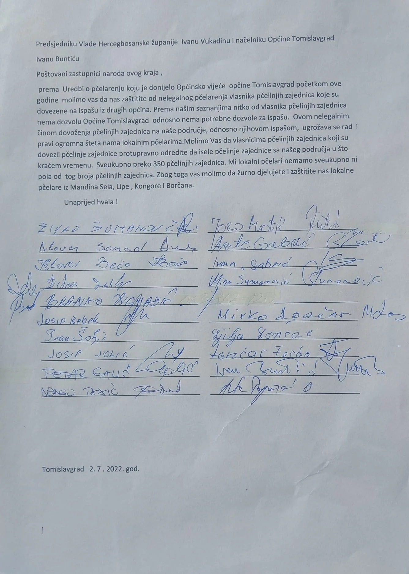 Sukob pčelara u Tomislavgradu