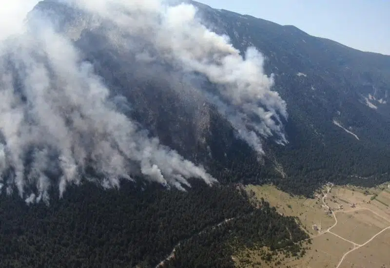 Vojni helikopteri BiH i Hrvatske zaustavili širenje požara na Blidinju