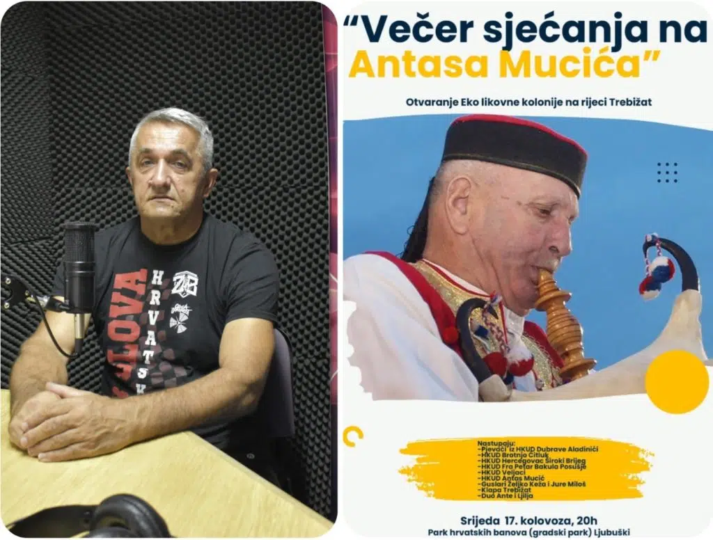 Ante Herceg u programu RLJ najavio “Večer sjećanja na Antasa Mucića”
