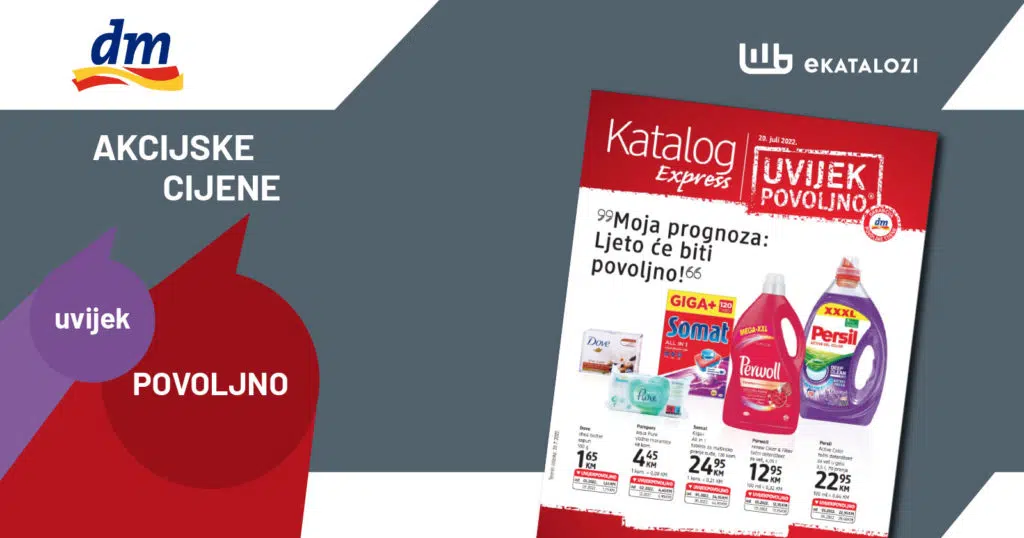 DM Katalog BiH【NOVO sniženje】DM Katalog BiH JUL 2022 odlična ponuda od 20.7.2022. do 2.8.2022.