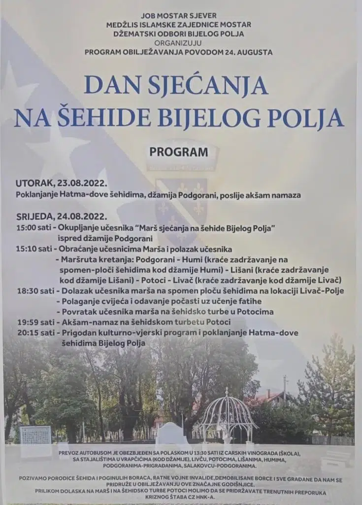 Dan sjećanja na šehide Bijelog Polja