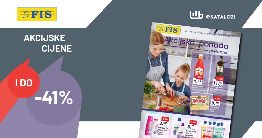 FIS Katalog prehrane i hemije ▷【sniženje do 41%】AVGUST 2022 super ponuda od 16.8.2022. do 29.8.2022.