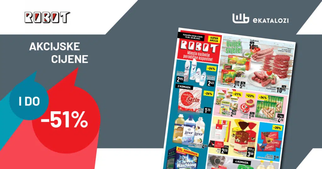ROBOT Redovni katalog ▷【NOVO SNIŽENJE do 51%】 AVGUST 2022 FENOMENALNE cijene od 15.8. do 28.8.2022.