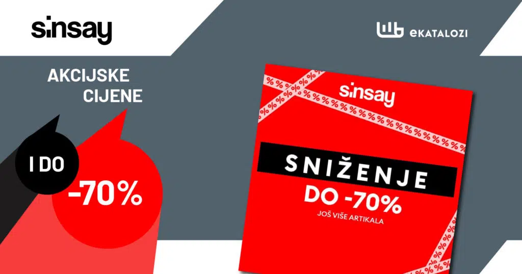 SINSAY BiH katalog【SUPER PONUDA】AVGUST 2022 NOVA akcija