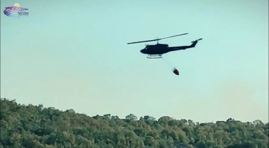 U Neum stigao i drugi helikopter OS BiH, situacija se smiruje