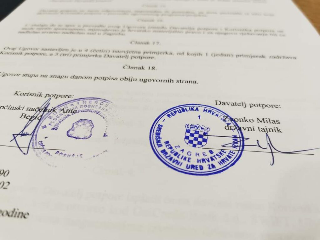 potpisan ugovor za proširenje pomoćnog terena na mokrom docu vrijednog 840.000 kuna
