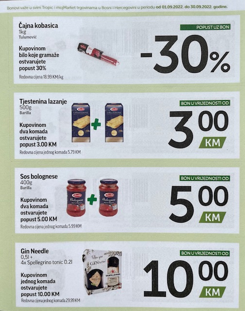 TROPIC i MOJ MARKET Bonbonjera SEPTEMBAR 2022 ekatalozi.com akcija od 1.9. do 30.9.2022 4