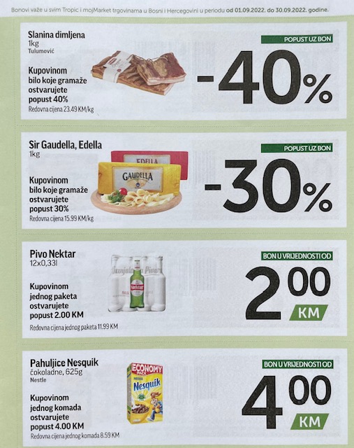 TROPIC i MOJ MARKET Bonbonjera SEPTEMBAR 2022 ekatalozi.com akcija od 1.9. do 30.9.2022 2
