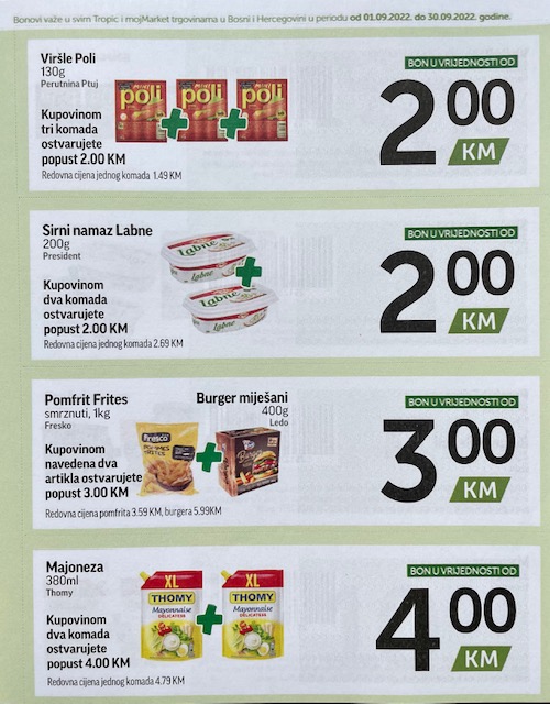 TROPIC i MOJ MARKET Bonbonjera SEPTEMBAR 2022 ekatalozi.com akcija od 1.9. do 30.9.2022 3