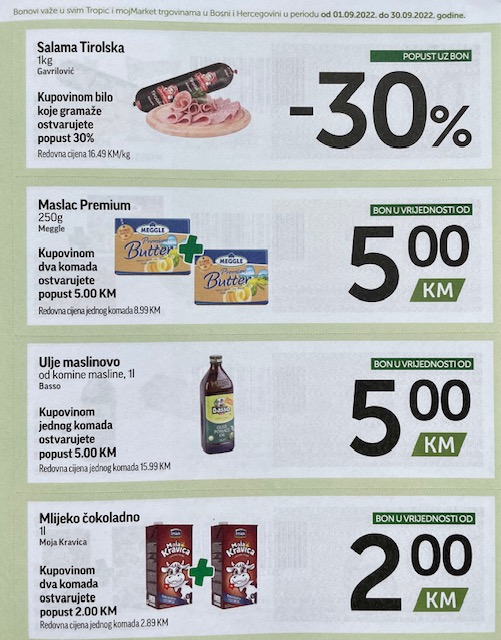 TROPIC i MOJ MARKET Bonbonjera SEPTEMBAR 2022 ekatalozi.com akcija od 1.9. do 30.9.2022 7
