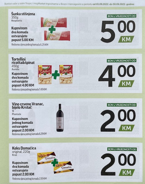 TROPIC i MOJ MARKET Bonbonjera SEPTEMBAR 2022 ekatalozi.com akcija od 1.9. do 30.9.2022 6