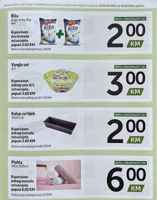TROPIC i MOJ MARKET Bonbonjera SEPTEMBAR 2022 ekatalozi.com akcija od 1.9. do 30.9.2022 8