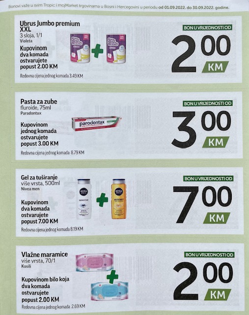 TROPIC i MOJ MARKET Bonbonjera SEPTEMBAR 2022 ekatalozi.com akcija od 1.9. do 30.9.2022 9