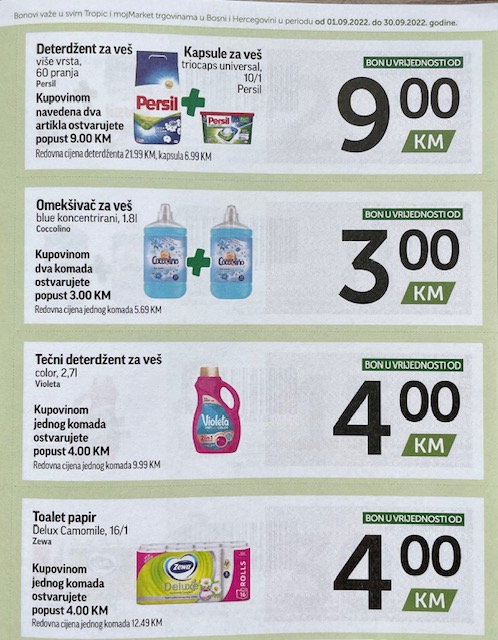 TROPIC i MOJ MARKET Bonbonjera SEPTEMBAR 2022 ekatalozi.com akcija od 1.9. do 30.9.2022 10