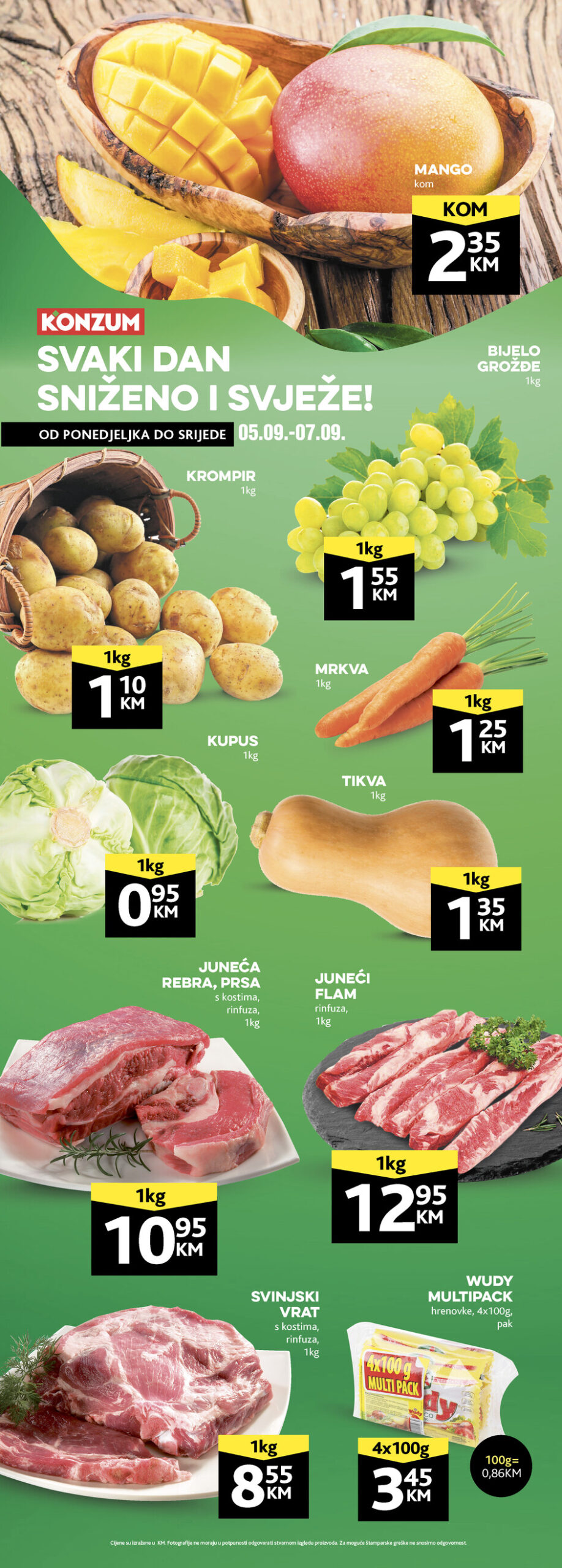 KONZUM pocetak sedmice snizeno i svjeze SEPTEMBAR 2022 ekatalozi.com od 5.9. do 7.9 2 KONZUM pocetak sedmice snizeno i svjeze SEPTEMBAR 2022 ekatalozi.com od 5.9. do 7.9 2