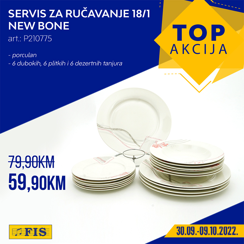 FIS TOP akcija SNIZENE CIJENE od 30.9. do 9.10.2022 17