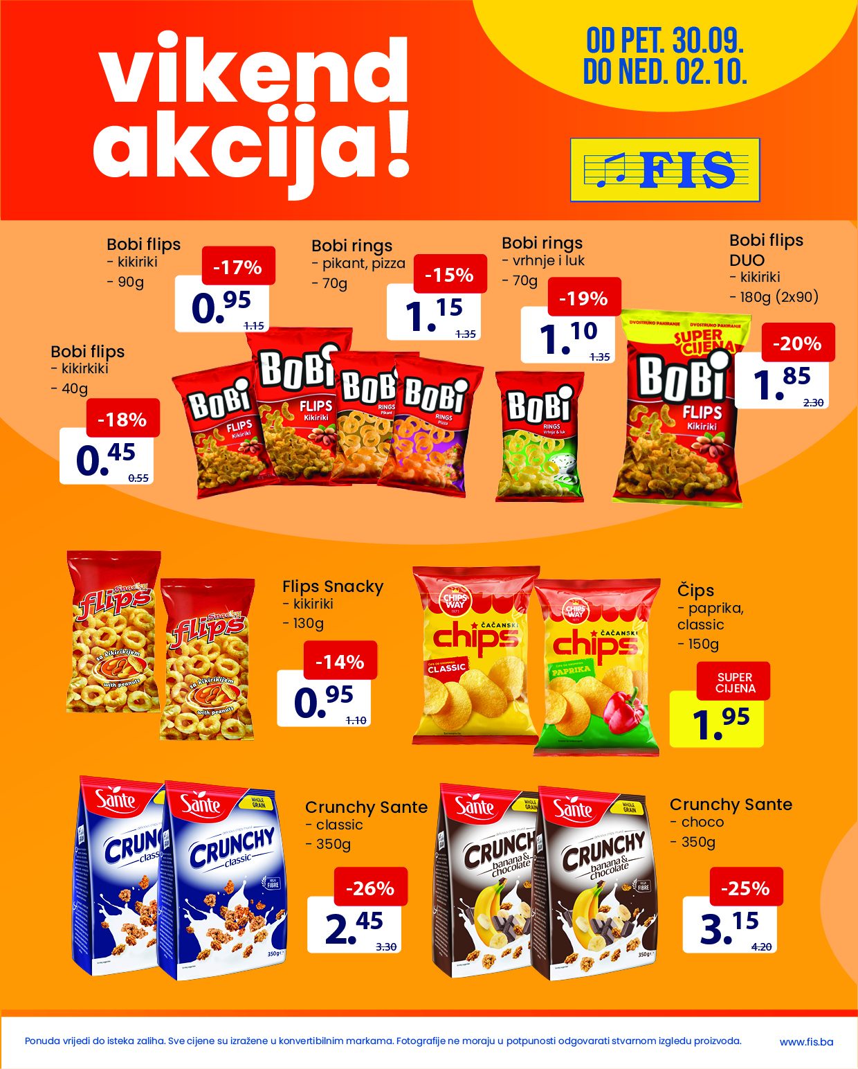 FIS vikend akcija NOVO snizenje od 30.9. do 2.10.2022 2 FIS vikend akcija NOVO snizenje od 30.9. do 2.10.2022 2