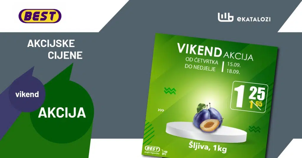 BEST VIKEND akcija 【NOVO】SEPTEMBAR 2022 nove cijene do 18.9.2022.