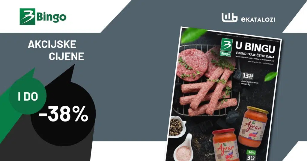 BINGO Vikend akcija ▷【Sniženje do 38%】 SEPTEMBAR 2022 super katalog od 8.9. do 11.9.2022.