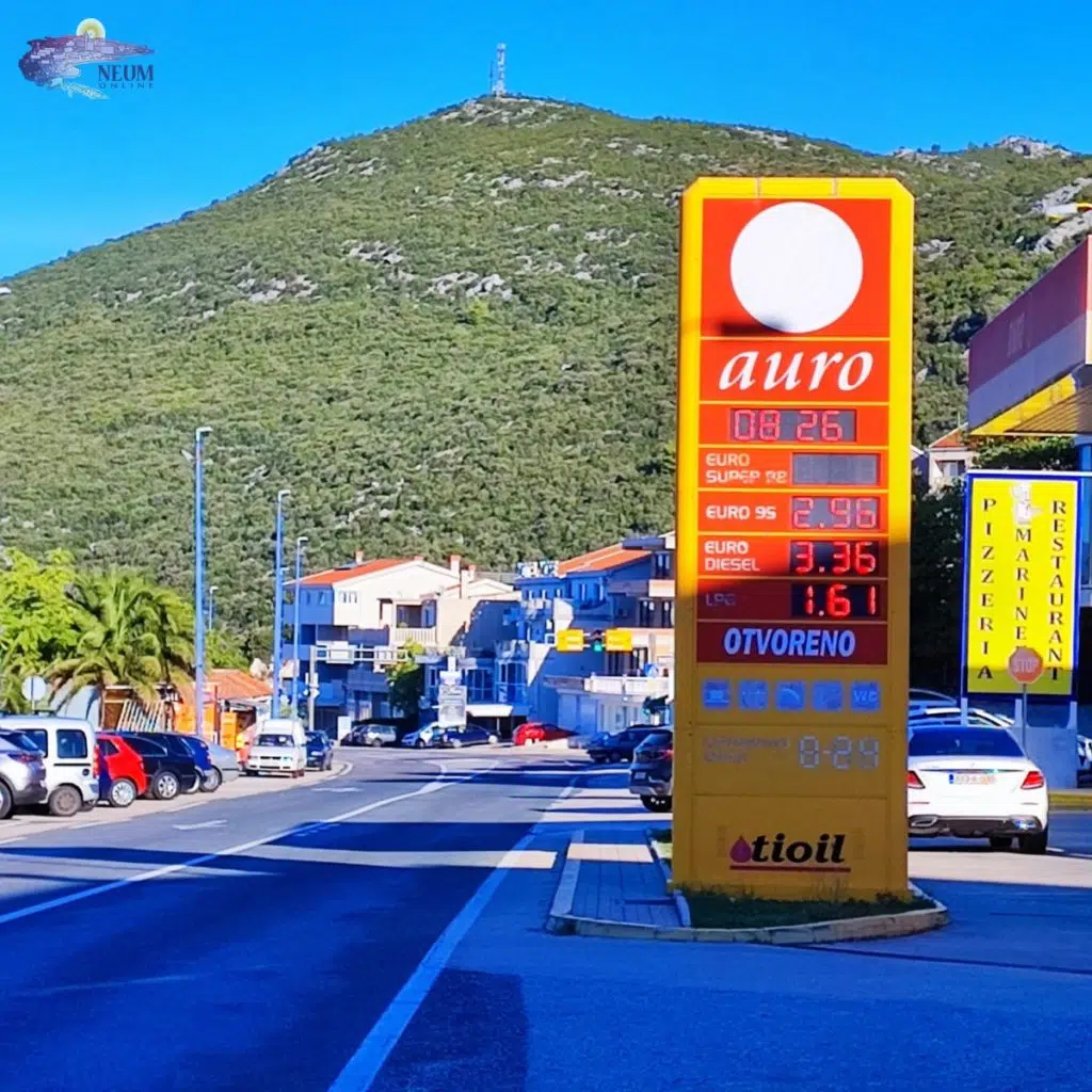 Cijene goriva u Neumu i dalje najveće u BiH
