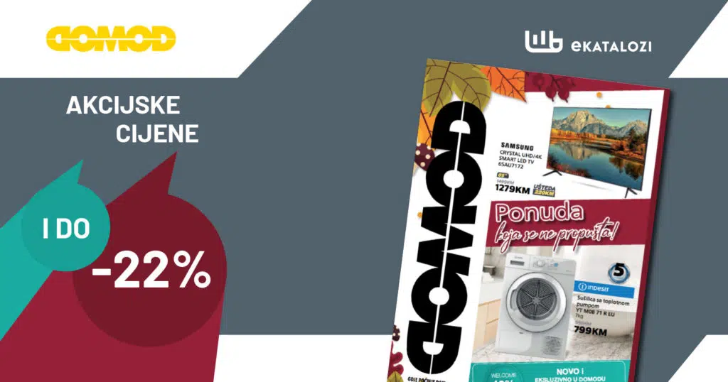 DOMOD Katalog 【SNIŽENJE do 22%】SEPTEMBAR 2022 supe akcija od 5.9. do 25.9.2022.
