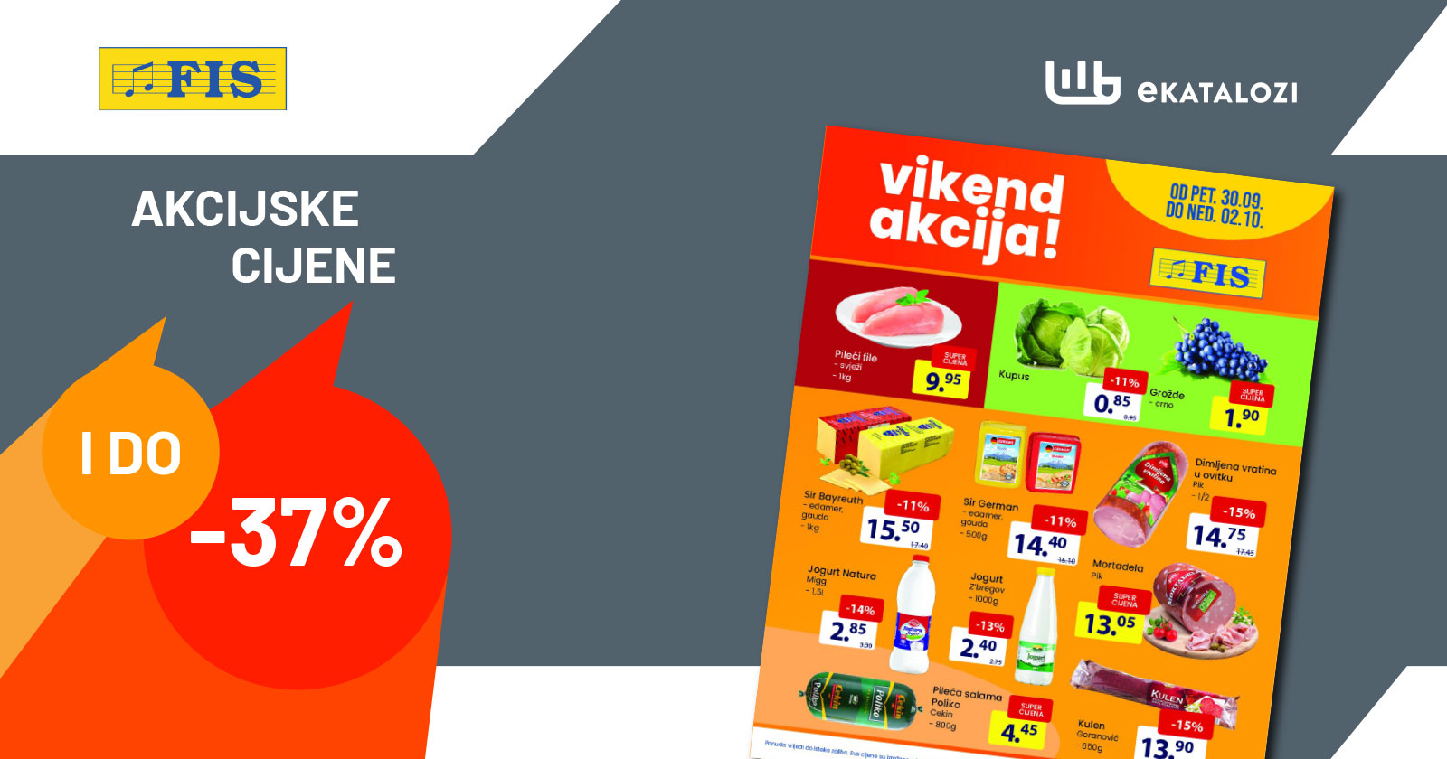 FIS vikend akcija NOVO snizenje od 30.9. do 2.10.2022 5 FIS vikend akcija NOVO snizenje od 30.9. do 2.10.2022 5