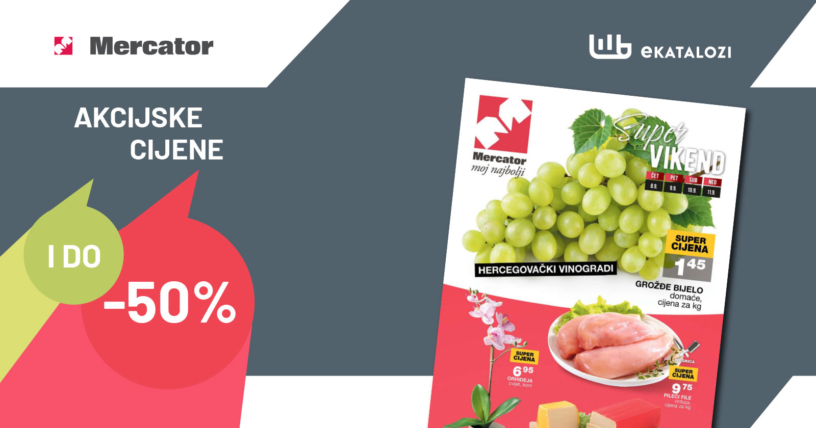 MERCATOR vikend akcija SEPTEMBAR 2022 ekatalozi.com super cijene od 8.9. do 11.9.2022 1