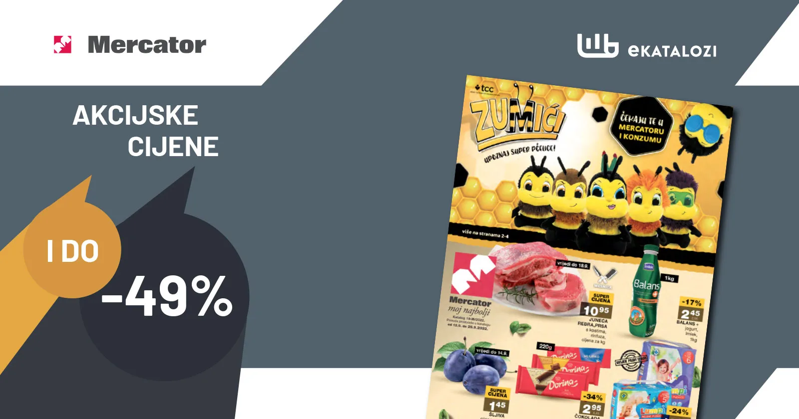 MERCATOR Redovni katalog ▷【Sniženje do 49%】SEPTEMBAR 2022 nova akcija od 15.9. do 25.9.2022.