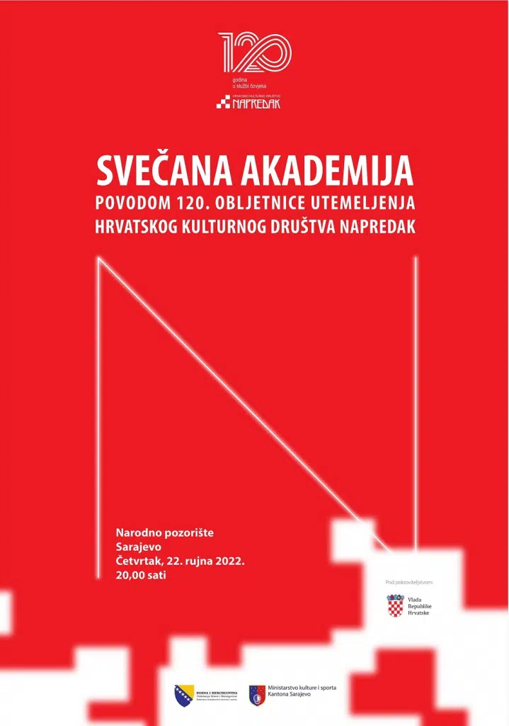 Povodom 120 godina utemeljenja HKD Napredak organizira Svečanu akademiju i Međunarodni znanstveno-stručni simpozij