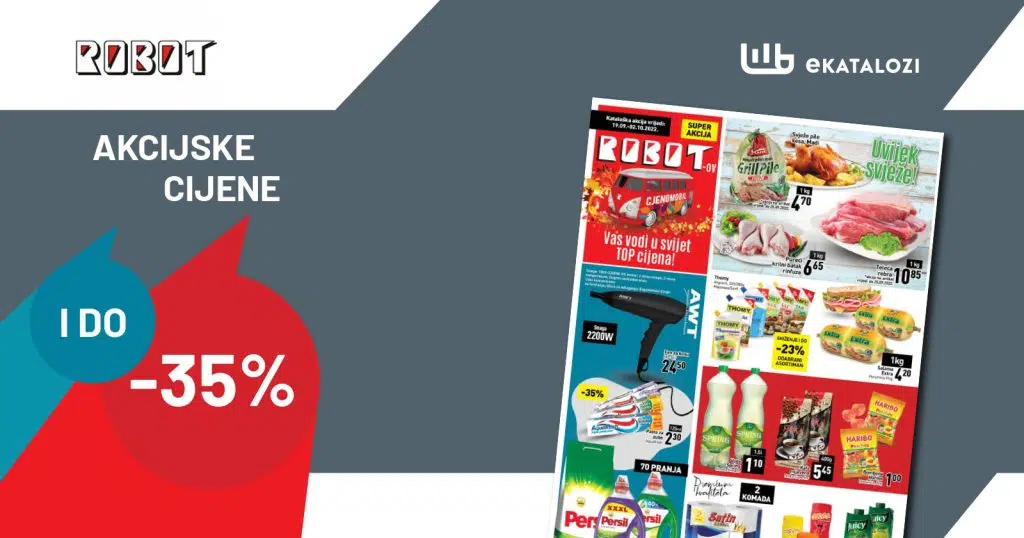 ROBOT redovni katalog ▷【SNIŽENJE do 35%】 septembar 2022 novo sniženje od 19.9. do 2.10.2022.