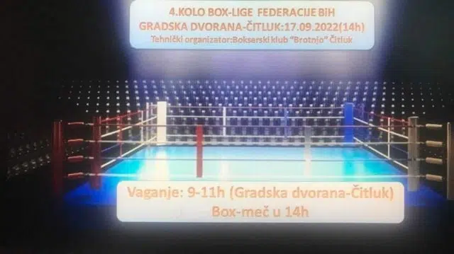 U subotu prvi boksački turnir u Brotnju