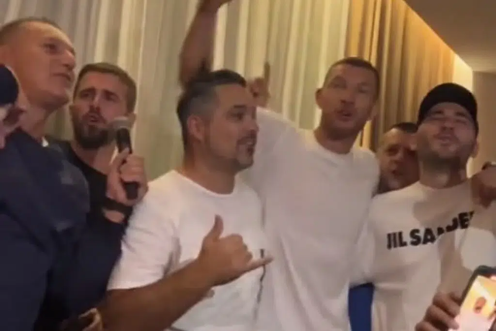 (VIDEO) Džeko, Pjanić i društvo u sarajevskom restoranu proslavili pobjedu nad Crnom Gorom