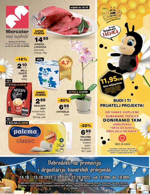 MERCATOR katalog OKTOBAR 2022 super snizenje od 10.10. do 23.10.2022. Page 01 MERCATOR katalog OKTOBAR 2022 super snizenje od 10.10. do 23.10.2022. Page 01