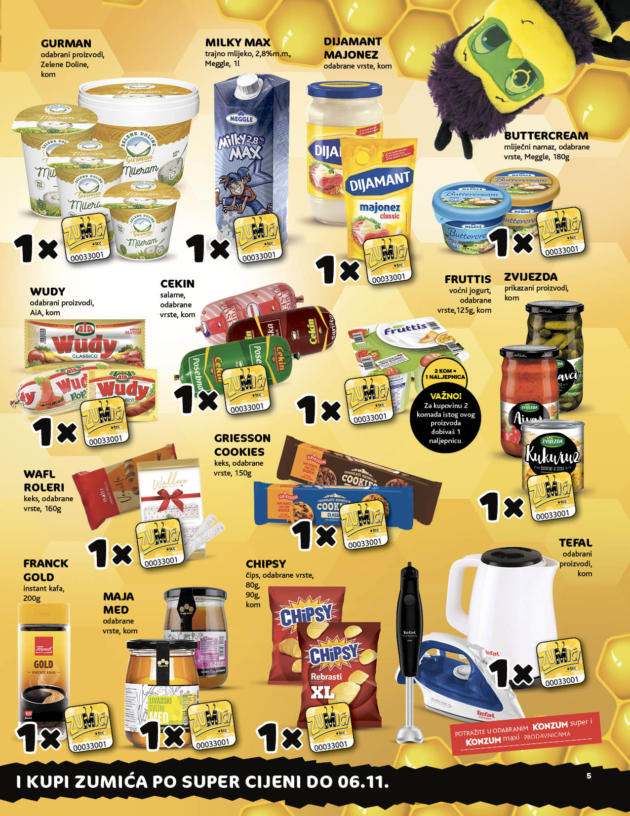 KONZUM redovni katalog OKTOBAR 2022 nove snizene cijene od 10.10. do 23.10.2022. Page 05