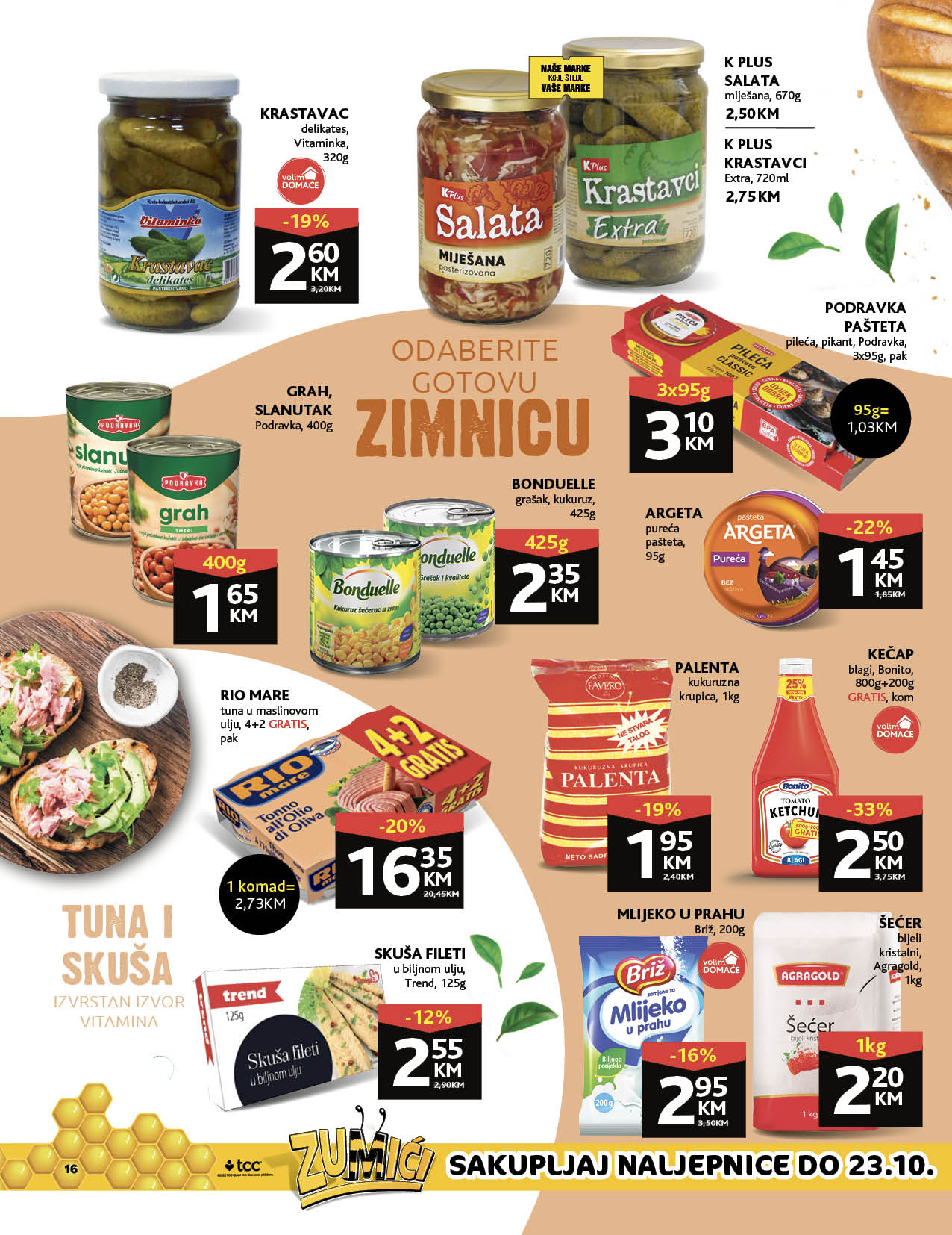 KONZUM redovni katalog OKTOBAR 2022 nove snizene cijene od 10.10. do 23.10.2022. Page 16