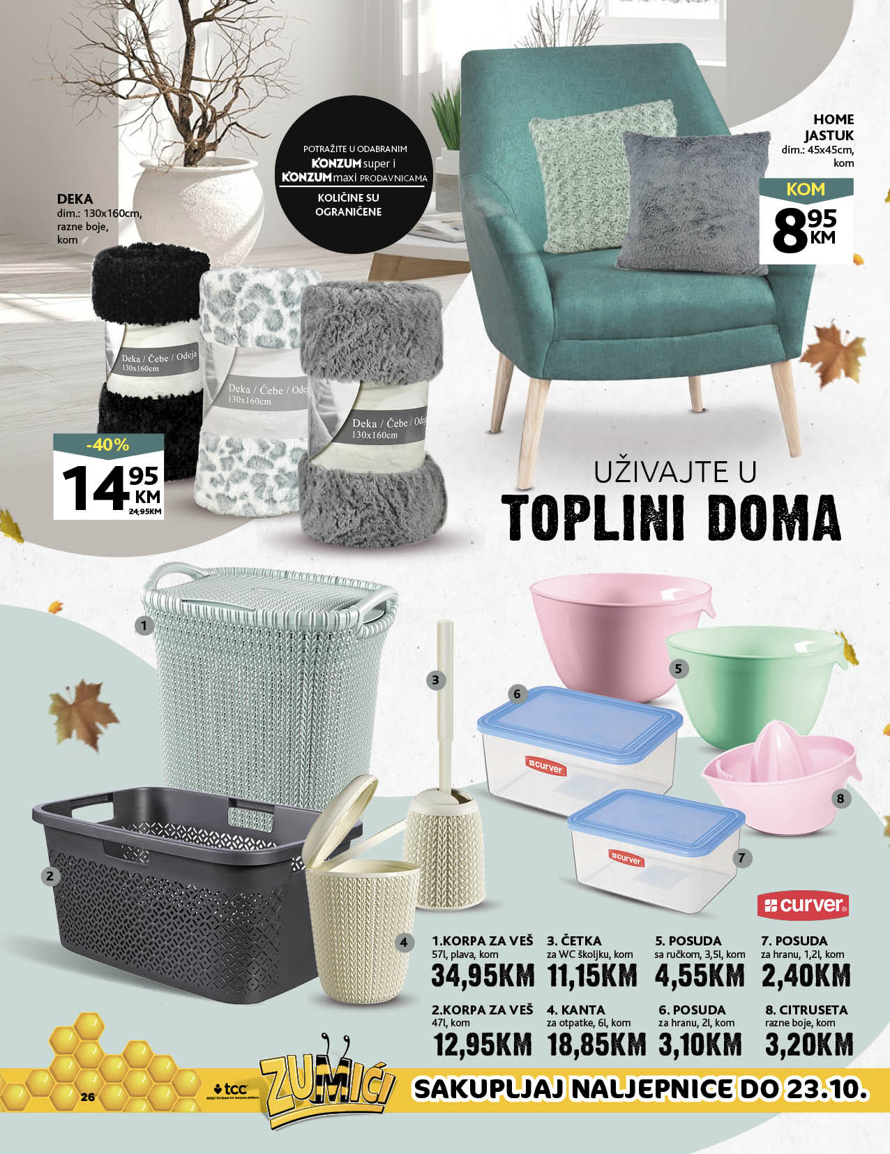 KONZUM redovni katalog OKTOBAR 2022 nove snizene cijene od 10.10. do 23.10.2022. Page 28