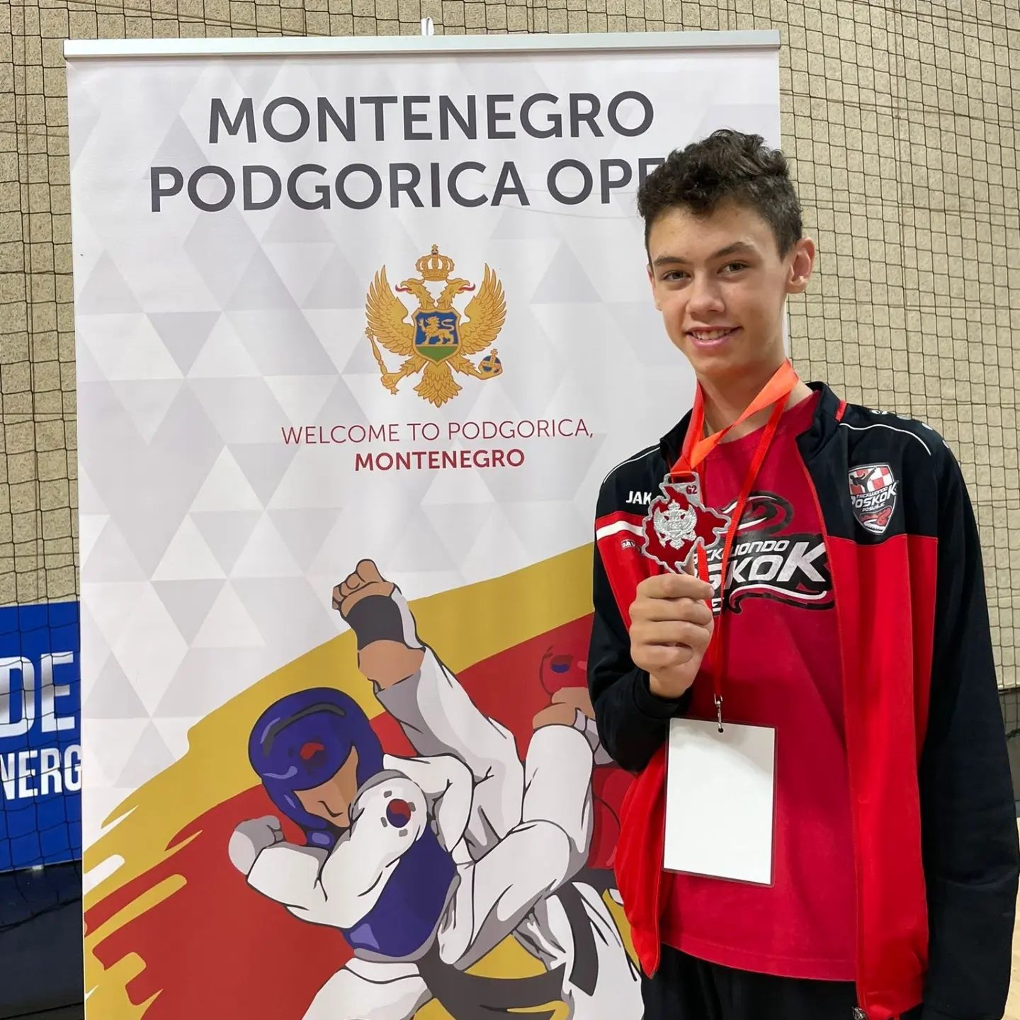 Taekwondo Poskok – David srebreni, Filipa brončana u Podgorici