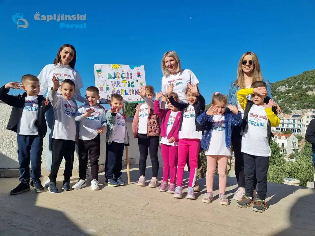 FOTO | Ekipa Dječjeg vrtića Čapljina nastupila na maloj olimpijadi predškolskih ustanova