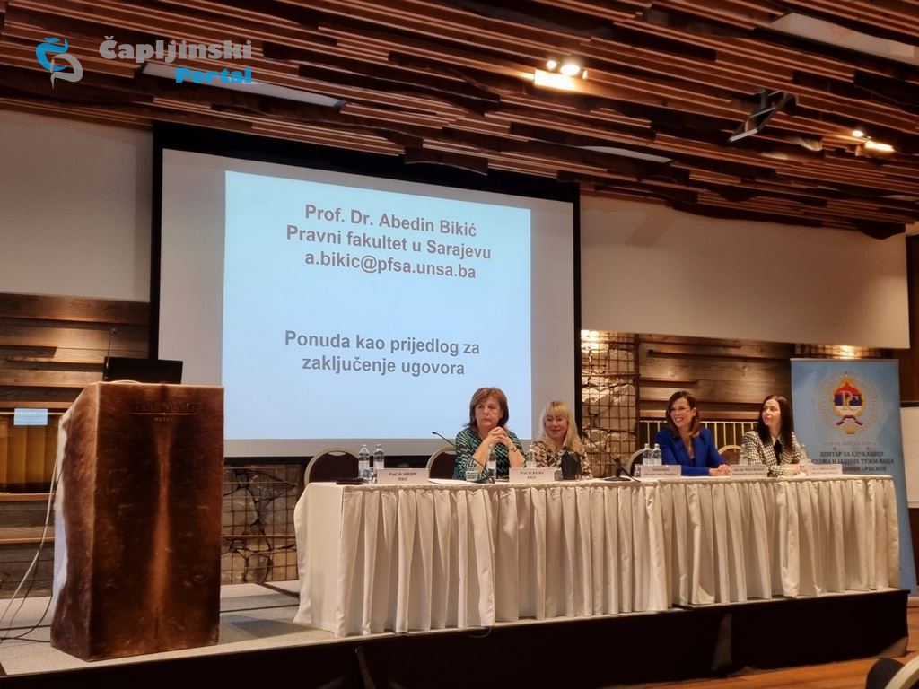 FOTO | Na Savjetovanju iz oblasti građanskog prava sudjelovale dr. sc. Mirjana Kevo, naša sugrađanka i sutkinja Kantonalnog suda u Mostaru Minja Belović