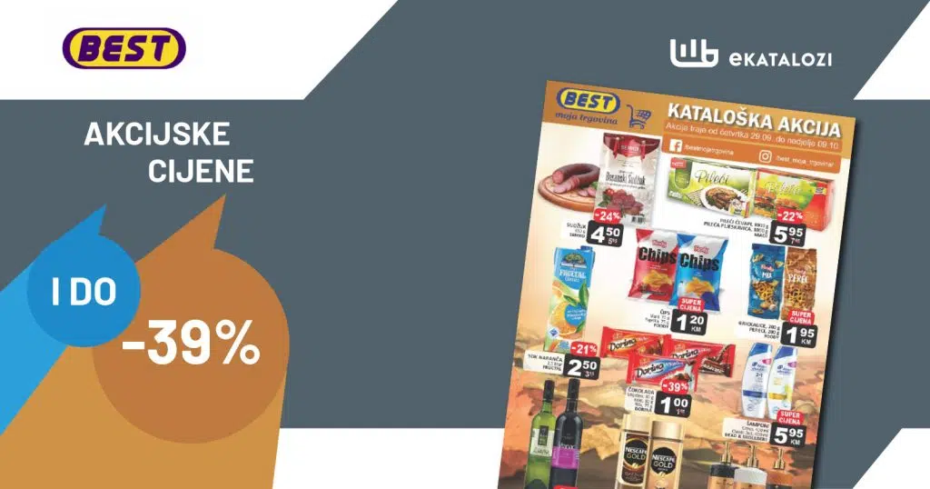BEST katalog 【SNIŽENJE I DO 39%】SUPER AKCIJA Oktobar 2022 do 9.10.2022.