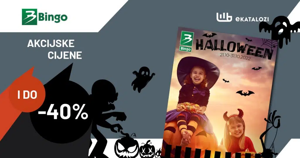 BINGO Akcija Halloween【Sniženje do 40%】OKTOBAR 2022 nova ponuda do 31.10.2022.