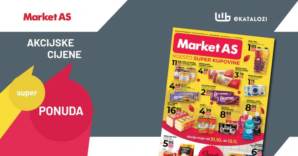 MARKET AS Katalog ▷【Sniženje】NOVEMBAR 2022 novo sniženje od 31.10. do 13.11.2022.